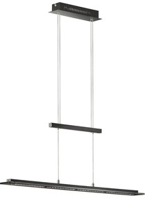 Черно метално LED затъмняващо се висящо осветително тяло Tenso – Fischer & Honsel