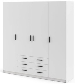 Бял гардероб 196x200 cm Sprint – Tvilum