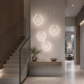 LED висящ плафон LHJ127-W Хром