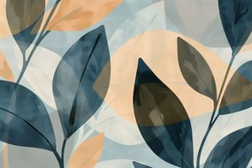 Тапет – Елегантни тъмни листа