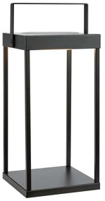 Черен екстериорен LED фенер със соларен панел с USB (височина 42 cm) Pure – Markslöjd