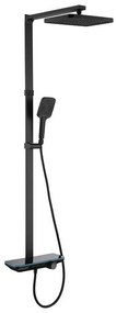 Душ система със смесител, пита, слушалка и шлаух LUCIO 6231MB, Inter Ceramic