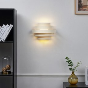 Модерна стенна лампа бежова с включен LED димируем в 3 стъпки - Lines