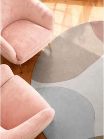 Бежов ръчно изработен вълнен кръгъл килим ø 200 cm Hackney Clarissa – Ted Baker