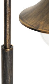 Класически фенер за външен монтаж антично злато 100 см IP44 - Daphne