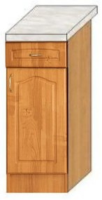 Долен шкаф Ola 30H P-E20, десен/с чекмедже и врата