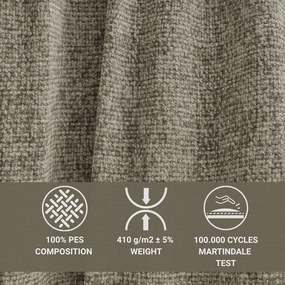 Кафяв шенилов сгъваем/с място за съхранение ъглов диван (ляв ъгъл) Velto – Maison de Rêve