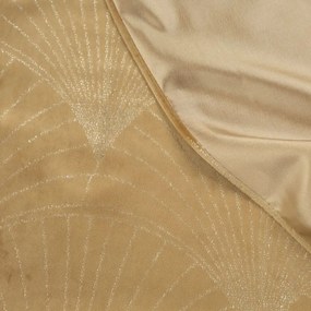 Кадифена централна покривка с лъскава щампа в цвят на мед Широчина: 35 см | Дължина: 180 см
