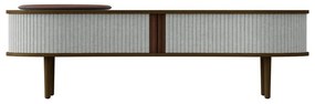 ТВ масичка в сиво-кафяво от дъб 140x40 cm Audacious - UMAGE