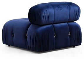 Модул за диван от тъмносиньо кадифе (централна част) Bubble – Artie