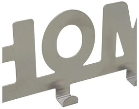 Матово сребро метален стелаж за врата 32 cm Home – Casa Selección