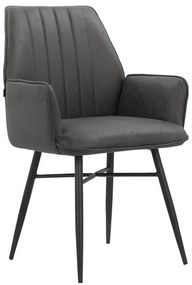 Антрацит трапезни столове в комплект от 2 бр. Anzo – Støraa