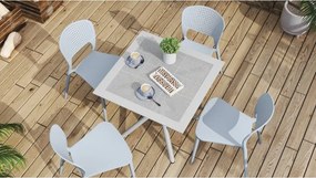 ТОДО Синьо - МОДЕРЕН СТОЛ ЗА КУХНЯ/ ГРАДИНА/ КАФЕНЕ (ВЕРТИКАЛНО ПОДРЕЖДАНЕ)