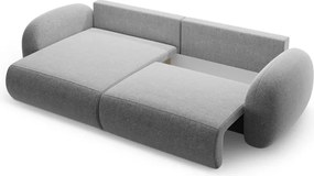 Светлосив шенилов сгъваем/с място за съхранение ъглов диван Tonale – Cosmopolitan Design