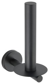 Матово черно стенен държач за тоалетна хартия от неръждаема стомана Bosio – Wenko