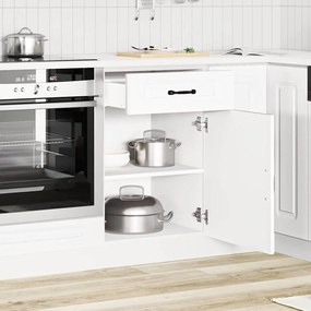 853477 vidaXL Кухненски шкаф, "Kalmar", бял, инженерно дърво