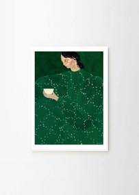 Постер 30x40 cm Coffee Alone At Place De Clichy – Sofia Lind – The Poster Club