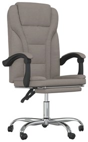 349693 vidaXL Наклоняем офис стол, таупе, текстил