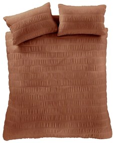 Оранжево единично спално бельо 135x200 cm Seesucker - Catherine Lansfield