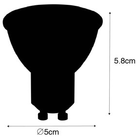 Комплект от 5 LED крушки GU10 със сензор за здрач 5W 380lm 3000K