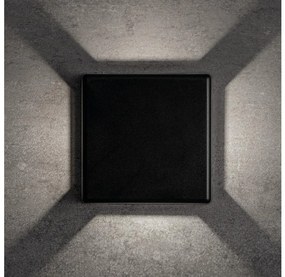 Kanlux 39182 - LED външен стенен осветител REFAZI LED/6W/230V IP54 черен