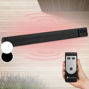 Blumfeldt Cosmic Beam Plus, инфрачервен нагревател за тераса, 2400 W, IP44, дистанционно управление, черен