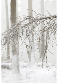 Бяла керамична висяща декорация Конус, височина 14,5 cm Nobili - Kähler Design