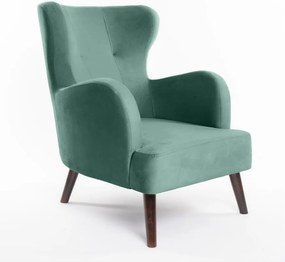 Кадифено кресло в цвят мента Noemye – Bonami Selection