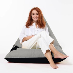 Градински пуф Pyramid Large Double Color Bed Pouf, цвят Сив
Черен