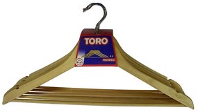 КОМПЛЕКТ 6 дървени закачалки 23x44,5 см