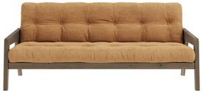 Разтегателен диван горчица 204 cm Grab Carob - Karup Design