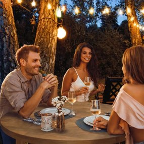 Сгъваема бар маса от акациева дървесина