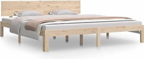 810510 vidaXL Рамка за легло, масивно дърво, 180x200 см, Super King Size