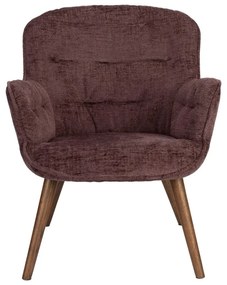 Тъмнолилаво кадифено кресло Lenn – Dutchbone