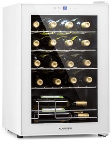 Klarstein Shiraz 20 Uno охладител за вино 53 литра 20 бутилки Сензорен контролен панел 5-18 °C