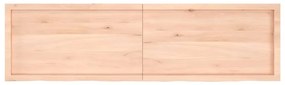 3156329 vidaXL Плот за маса, 180x50x(2-6) см, необработен масивен дъб
