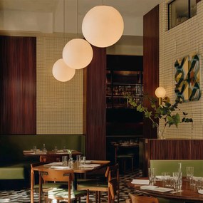 Скандинавски висящ аплик от опалово стъкло 50 см - Ball 50