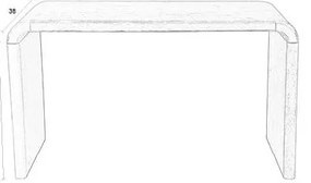 Конзолна маса в естествен цвят 38x120 cm Brave – Zuiver