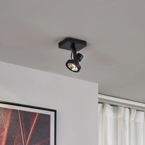 Дизайнерски плафон черен GU10 70мм въртящ се и накланящ се - Vo