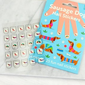 Творчески комплект от Sunny Sausage Dog – Nail stickers – Rex London