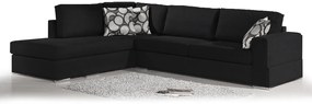 Ъгъл диван Must-Right-295φ 230β cm.-Black