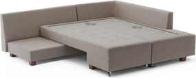Бежов ъглов разтегателен диван (десен ъгъл) Manama - Balcab Home
