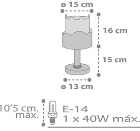 Лампа за четене Ango Baby Bunny-Green