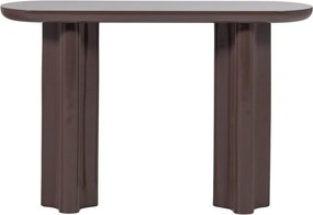Тъмнокафява гланцова конзолна маса 35x120 cm Evara – WOOOD