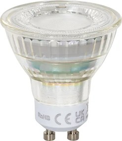 Комплект от 5 GU10 50mm LED крушки прозрачни 2.5W 450 lm 2700K