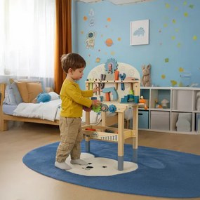 Детска работилница с дървени инструменти