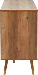 Скрин в тъмно естествен цвят 114x70x39 cm Frida – Premier Housewares