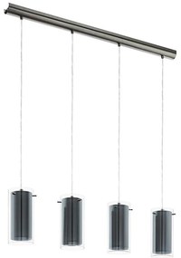 Eglo 99287 - Полилей на текстилен кабел PINTO TEXTIL 4xE27/16W/230V