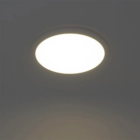 Таван бял 40 см вкл. LED 3-степенна димируема IP44 - Steve