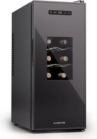 Klarstein Silent Vino 12 Uno Slim Охладител за вино 30 л / 12 бутилки 8-18 °C Сензорен
